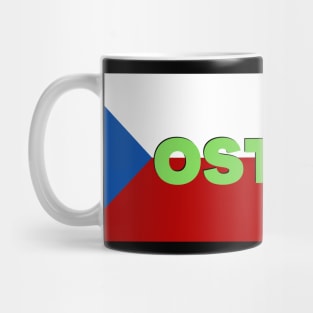 Ostrava City in Czech Republic Flag Mug
